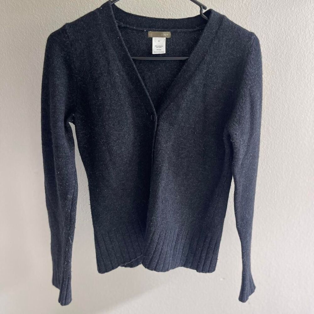 Jcrew Women's Lambswool Navy Cardigan size small